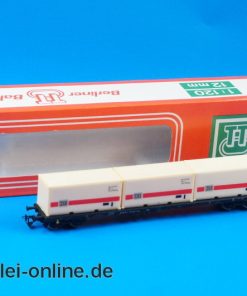 Berliner TT Bahnen | 4-achs Plattformwagen mit Containern | 15510 | 12mm | 1:120 mit OVP