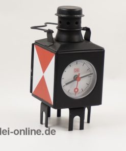 Uhr | Tischuhr in Form einer Miniatur DB Zugschlußleuchte | Laterne