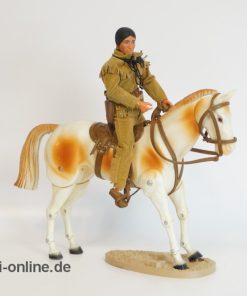 GABRIEL Marx Toys Actionfigur 1973 | Indianer „Tonto“ und Pferd „Pinto Scout“ | The Lone Ranger