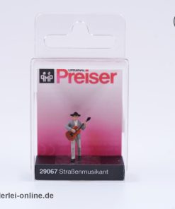 Preiser H0 Straßenmusikant | Handbemalte Miniaturfigur 29067 mit OVP